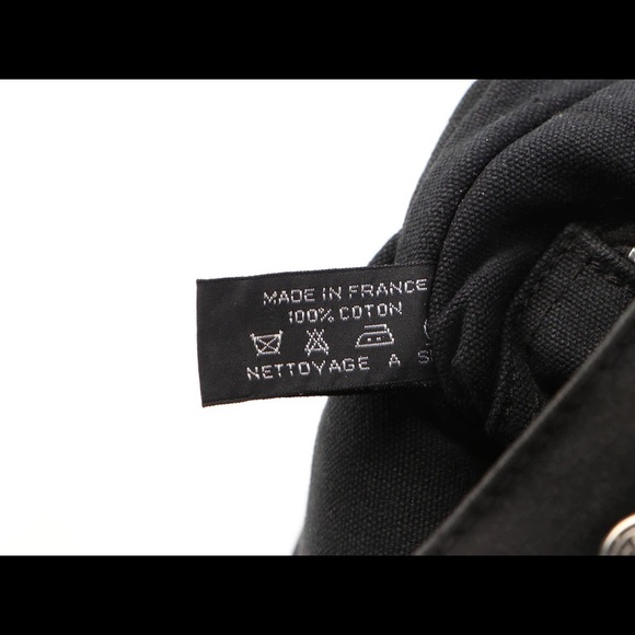 Hermès Fourre Tout PM Tote in Black and Grey Cotton Canvas - Picture 8 of 8